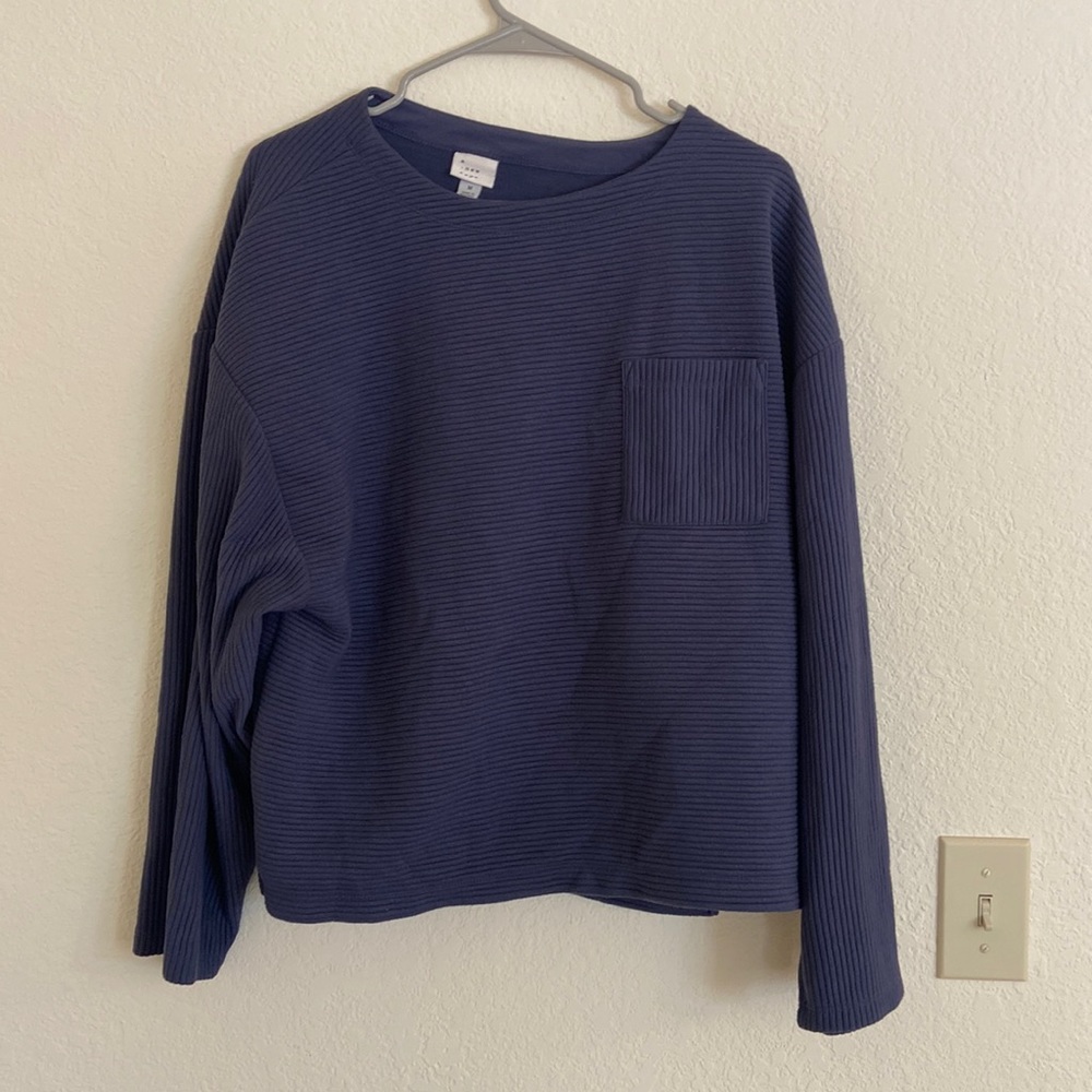 A New Day Long Sleeve Ribbed Sweater/shirt